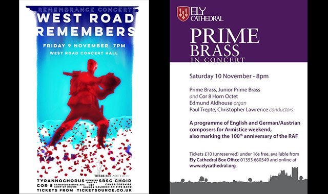 November concerts with TyrannoChorus and Prime Brass