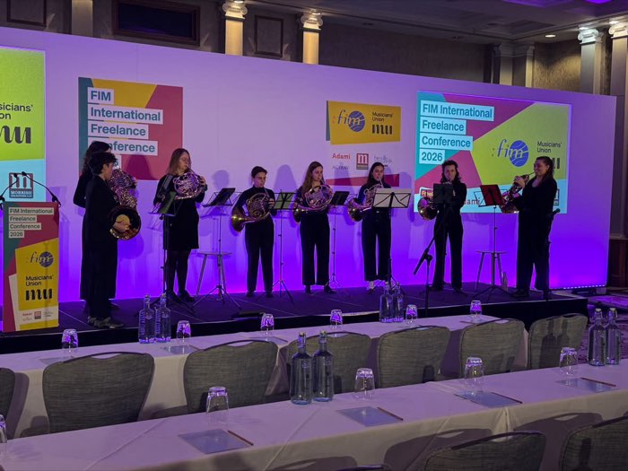 Cor8 performing at the MU/FIM International Freelance Conference 2026